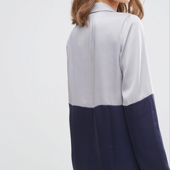 Asos color block blouse sz 12 - Picture 3 of 8